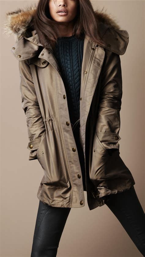 parka burberry damen